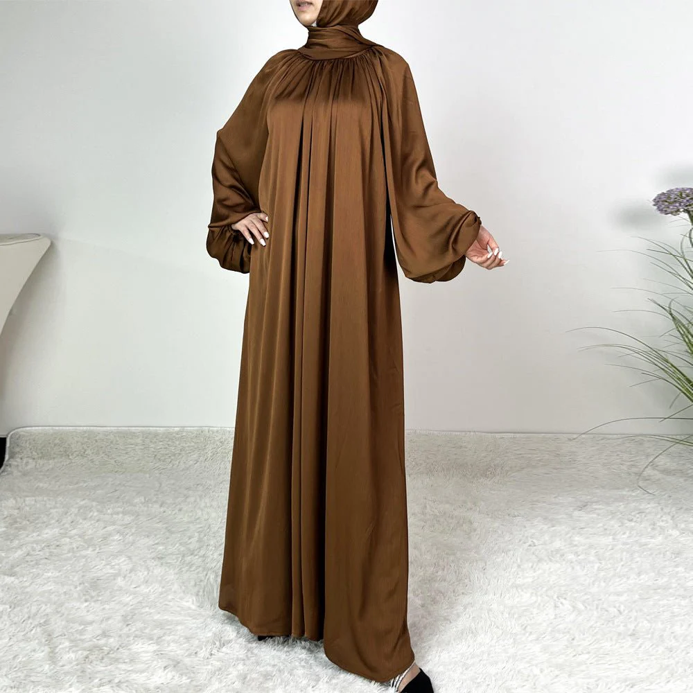 Luxury Lounge Lantern Sleeve Modest Swing Abaya (MA168) - Image 6