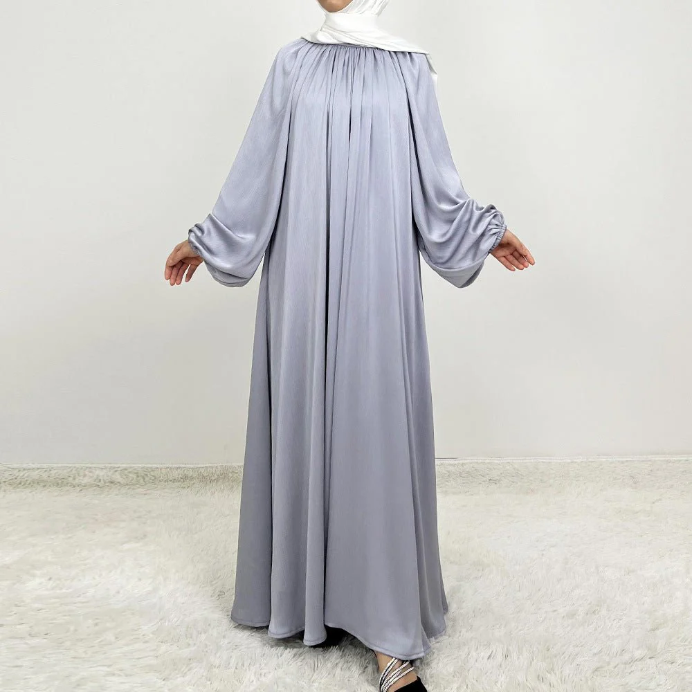 Luxury Lounge Lantern Sleeve Modest Swing Abaya (MA168) - Image 9