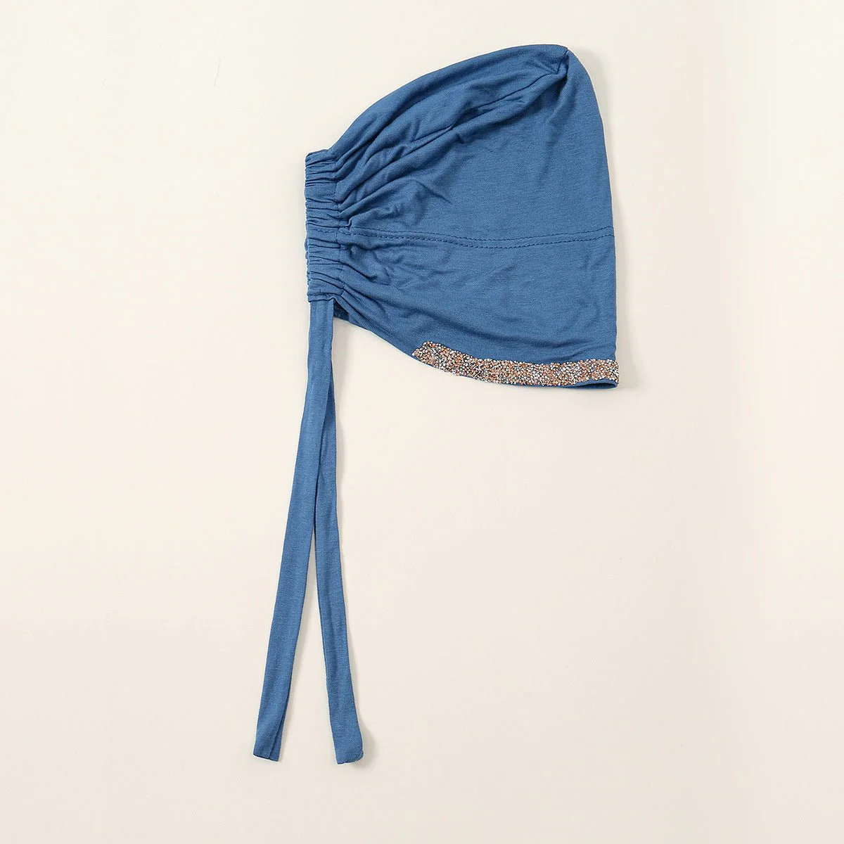 Luxury Modal Cotton Hijab Cap Crystal-Embellished Elastic Lace-Up Undercap with Breathable Design (MH115) - Image 28