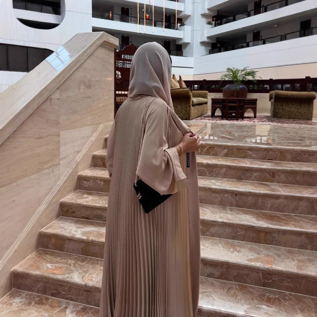 Luxury Pleated Open Abaya Collection (MOA199) - Image 2