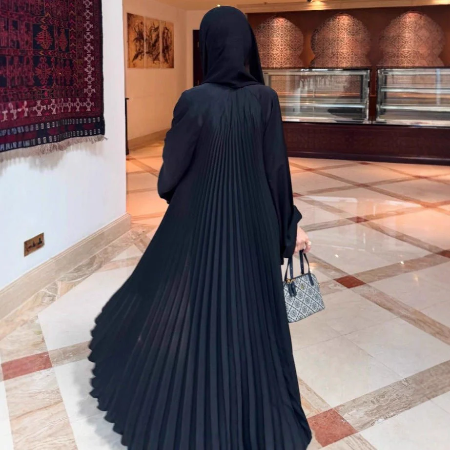 Luxury Pleated Open Abaya Collection (MOA199) - Image 3