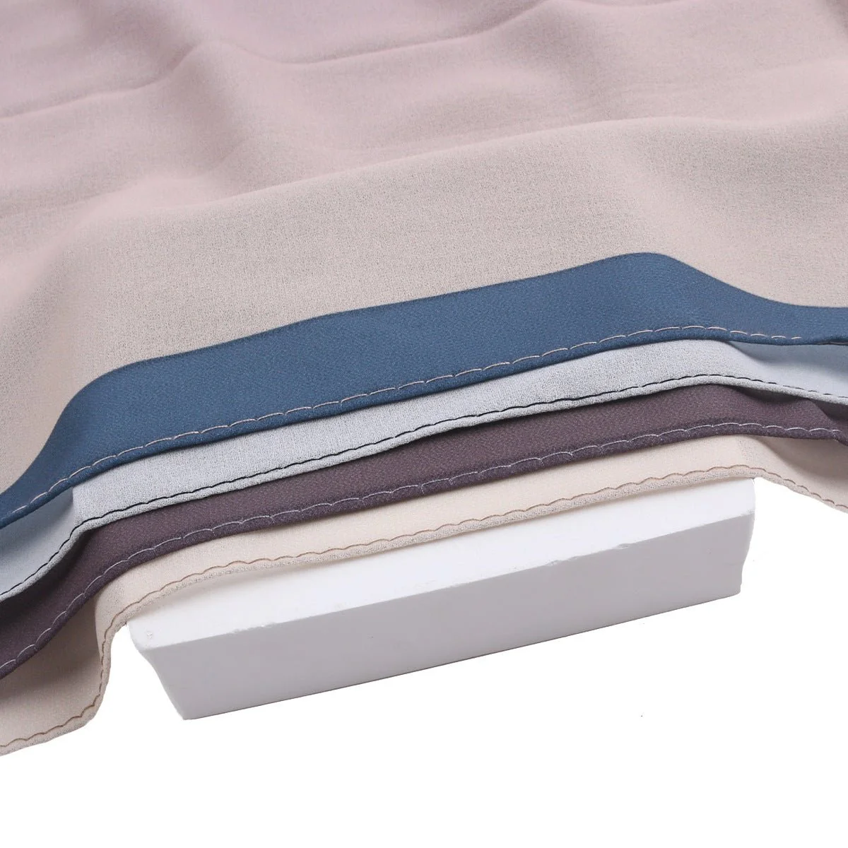 Luxury Premium Pearl Chiffon Gradient Hijab(MH148) - Image 5