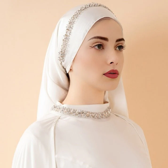 Luxury Satin Royal Cape Abaya(MA326) - Image 9