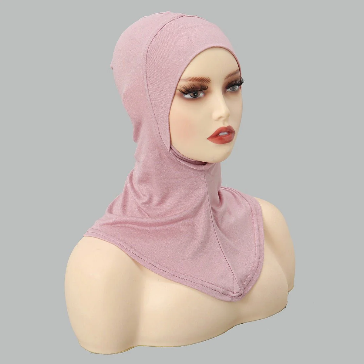 Luxury Single Layer Premium Mercerized Cotton Undercap  Hijab Cap with Chin Coverage (MH117) - Image 8