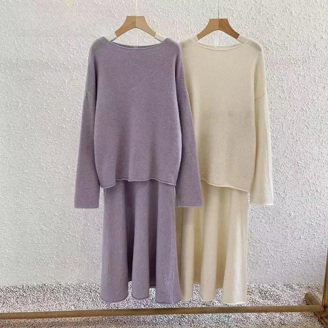 Luxury Soft Knit Sweater & Skirt Set | Autumn Winter Two-Piece Outfit(MS160) - Image 10