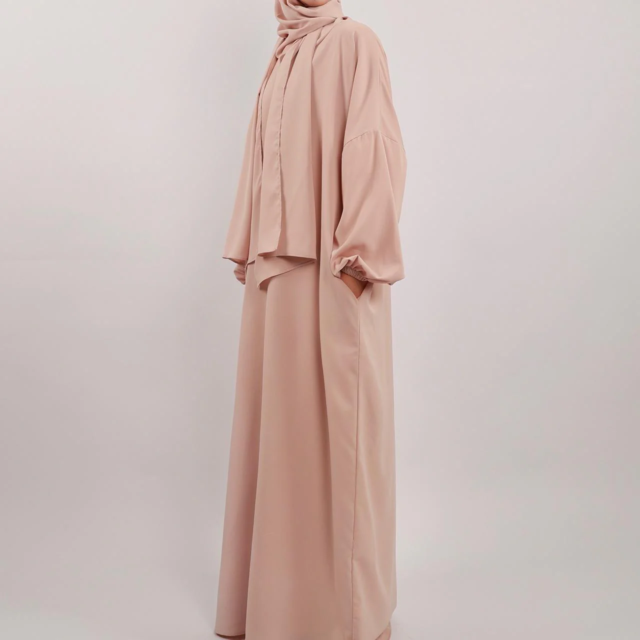 Hijab Attached Hoodie Abaya (MA001) - Image 13