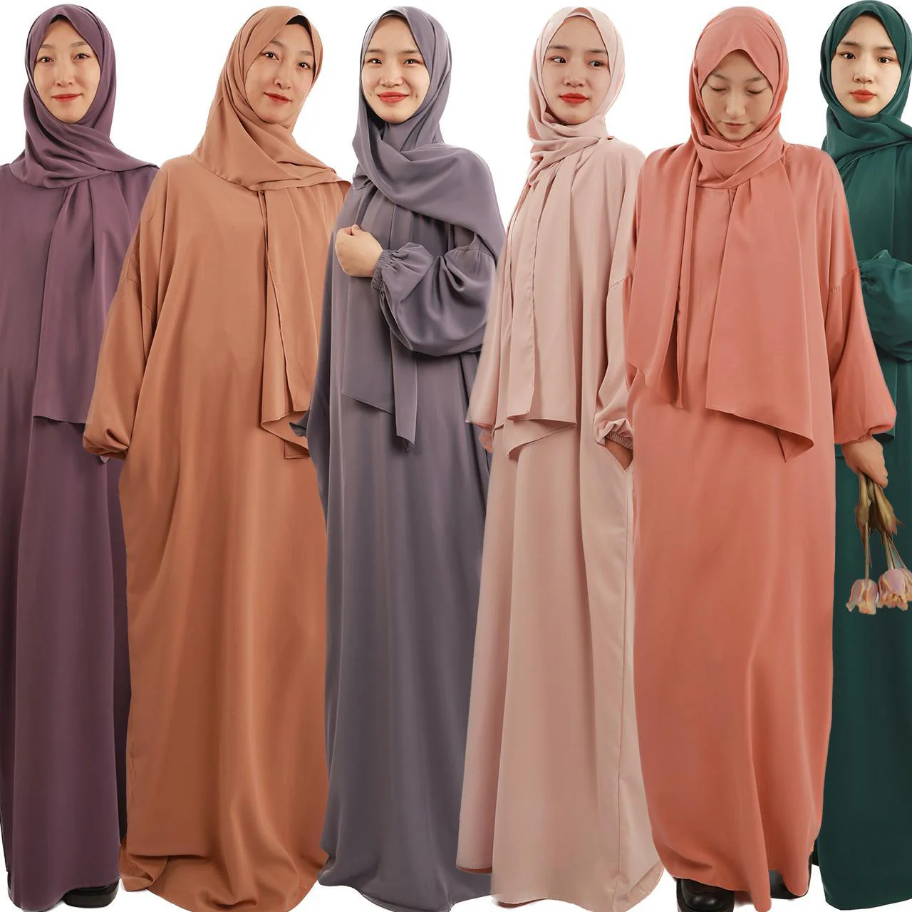 Hijab Attached Hoodie Abaya (MA001) - Image 6