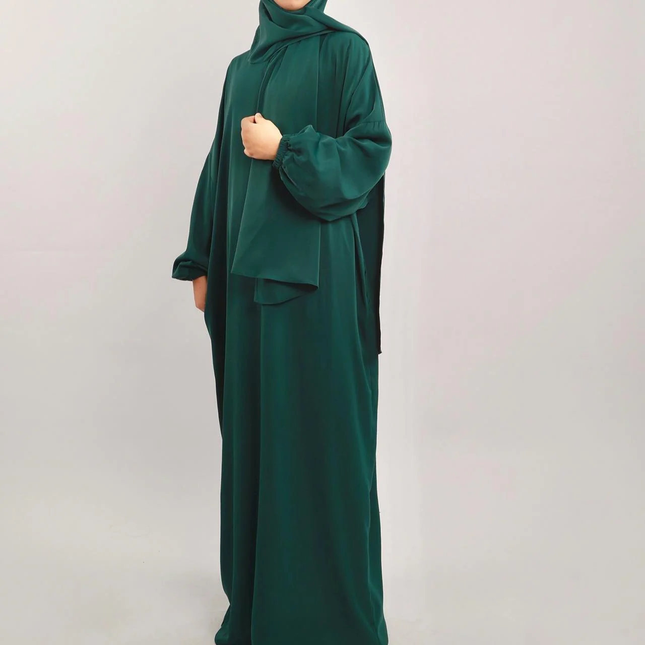 Hijab Attached Hoodie Abaya (MA001) - Image 7