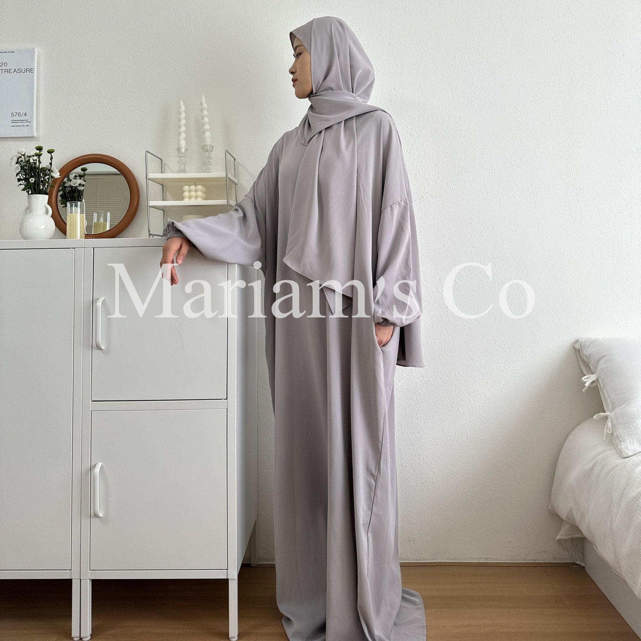 Hijab Attached Hooded Abaya With Pockets (MA0011) - Image 11
