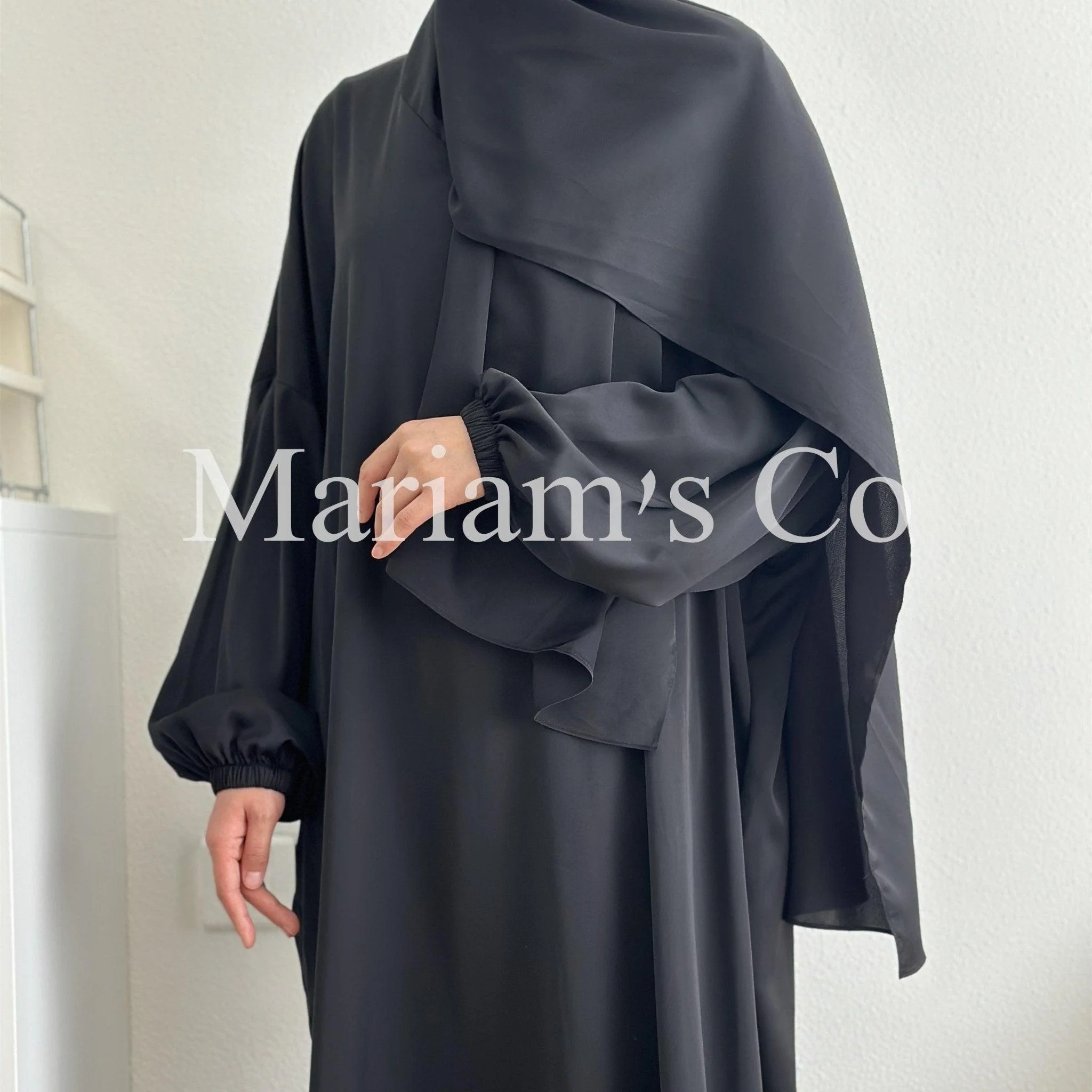 Hijab Attached Hooded Abaya With Pockets (MA0011) - Image 4