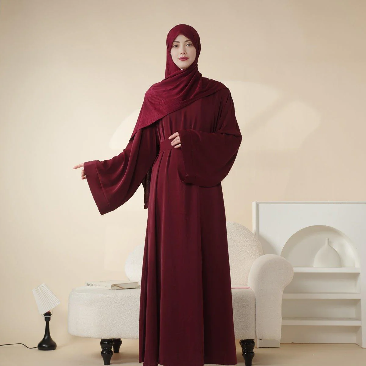 Soft Nidha Plain Abaya (MA005) - Image 13