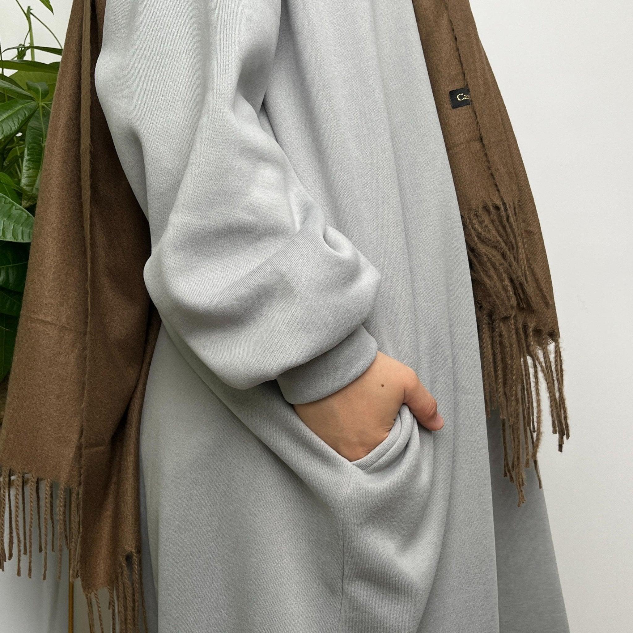 Thermal Oversize Sweatshirt With Pockets (MA012) - Image 3
