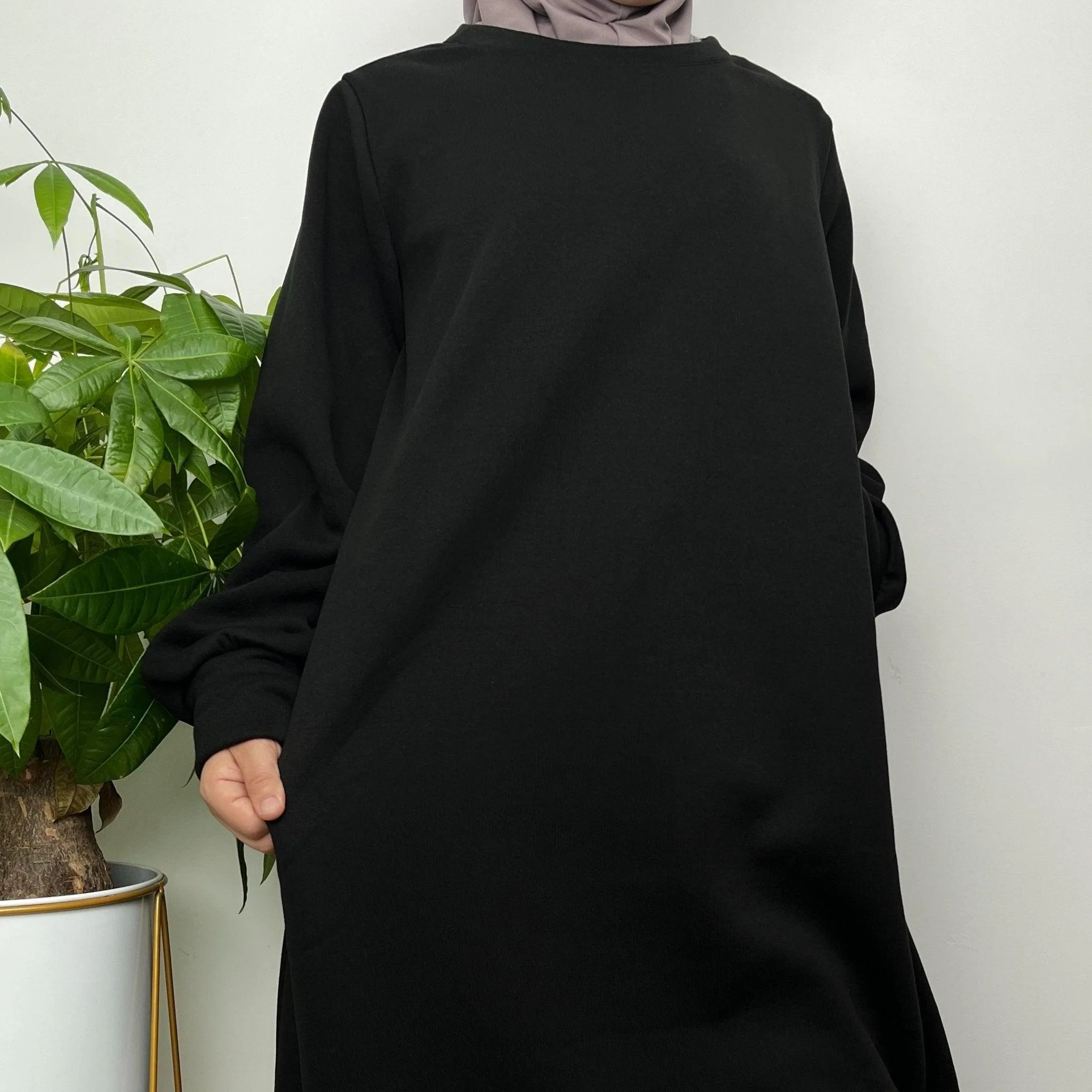 Thermal Oversize Sweatshirt With Pockets (MA012) - Image 7