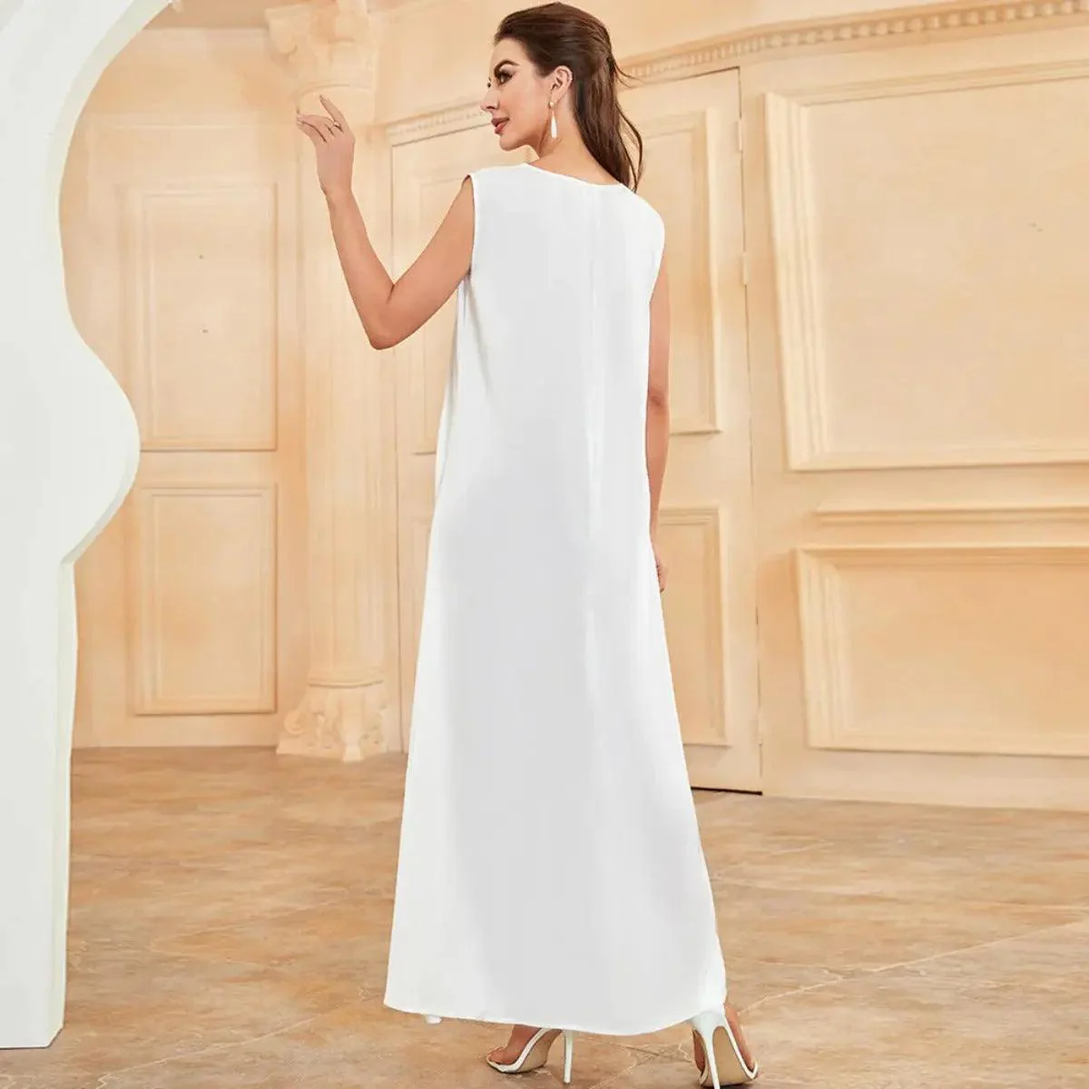 Satin Sleeveless Inner Dress (MA037) - Image 6