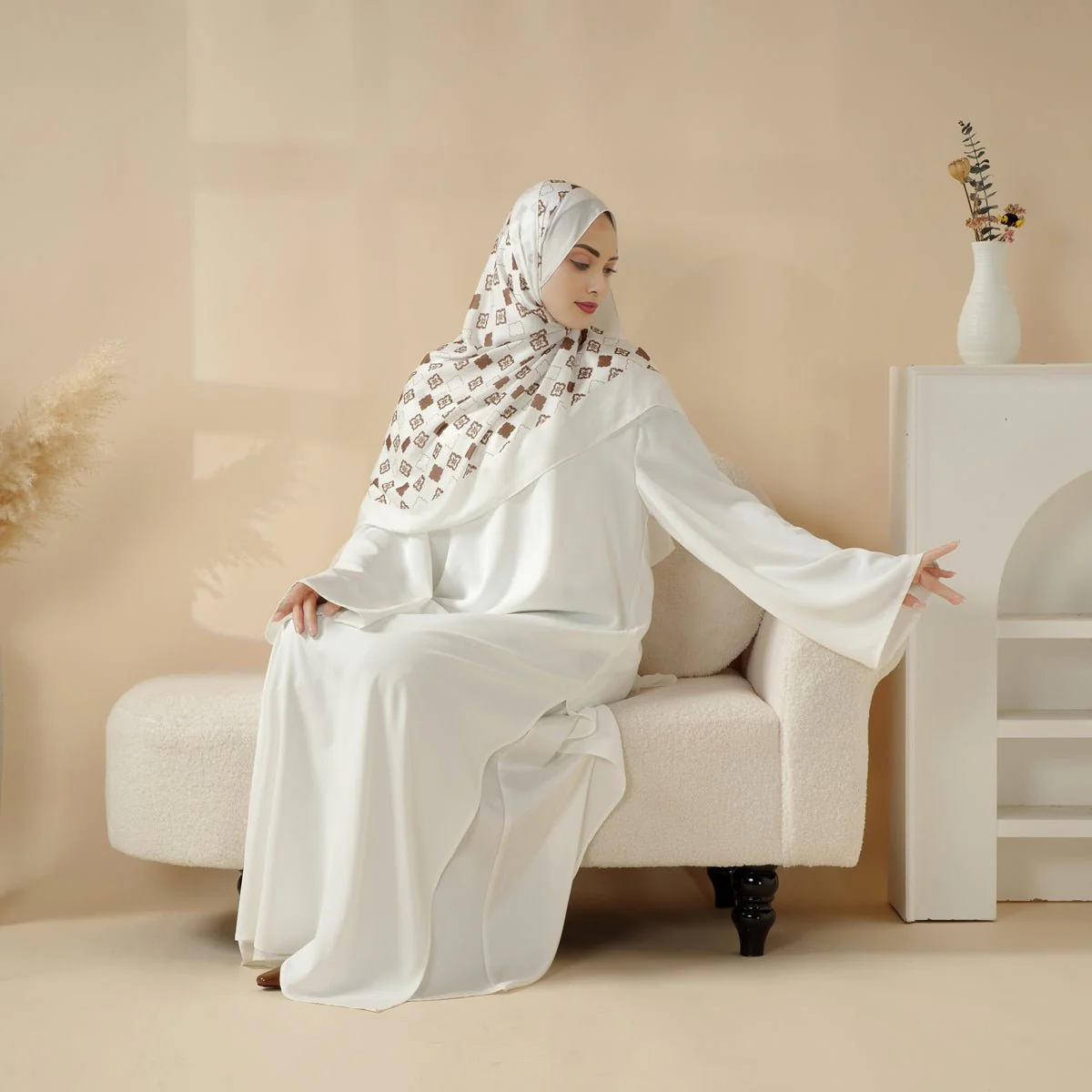 Casual Fashion Slit Abaya (MA063) - Image 13