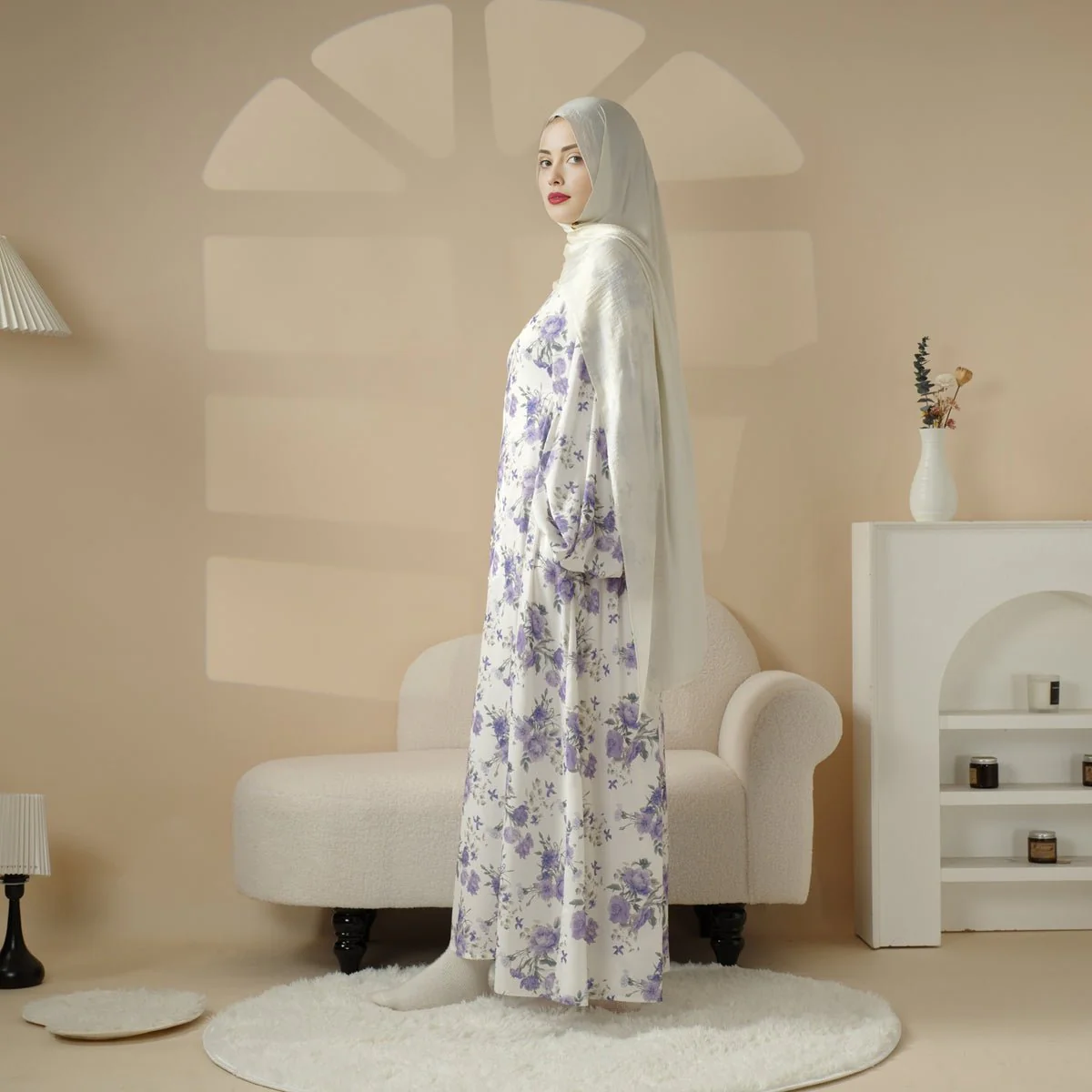 Printed Reversible Abaya (MA082) - Image 10