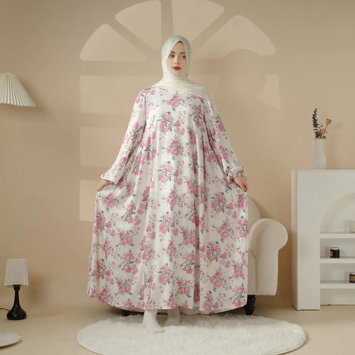 Printed Reversible Abaya (MA082) - Image 12