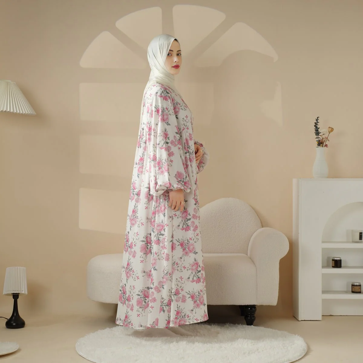 Printed Reversible Abaya (MA082) - Image 13