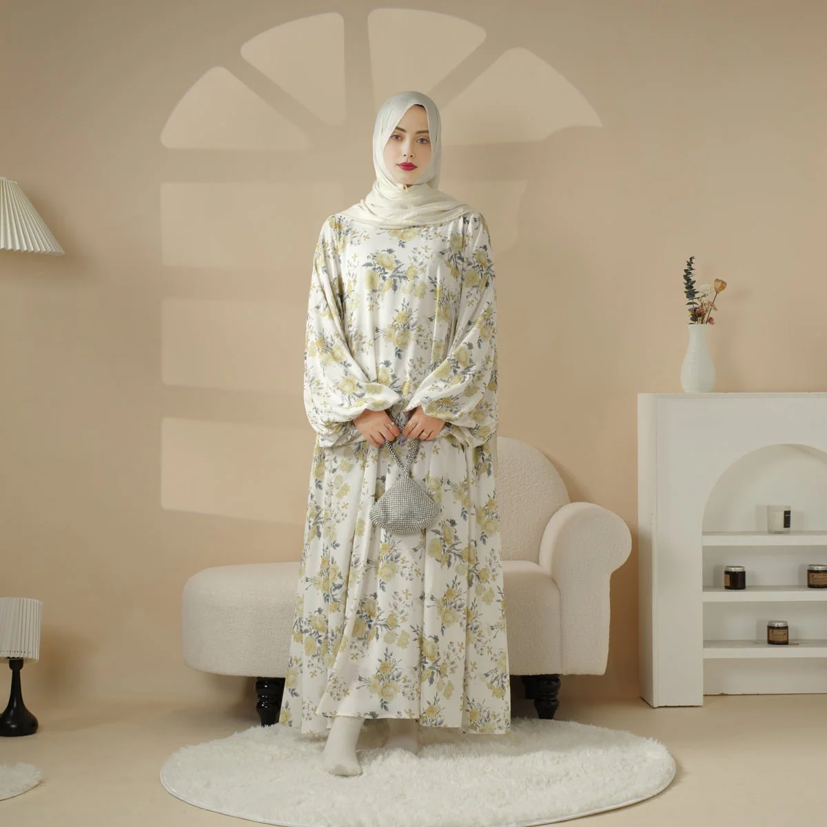 Printed Reversible Abaya (MA082) - Image 14