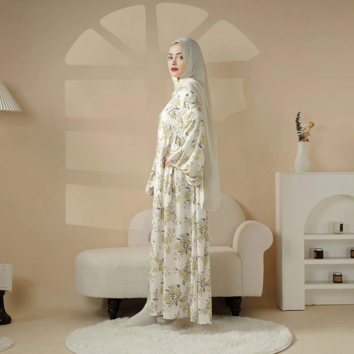 Printed Reversible Abaya (MA082) - Image 15