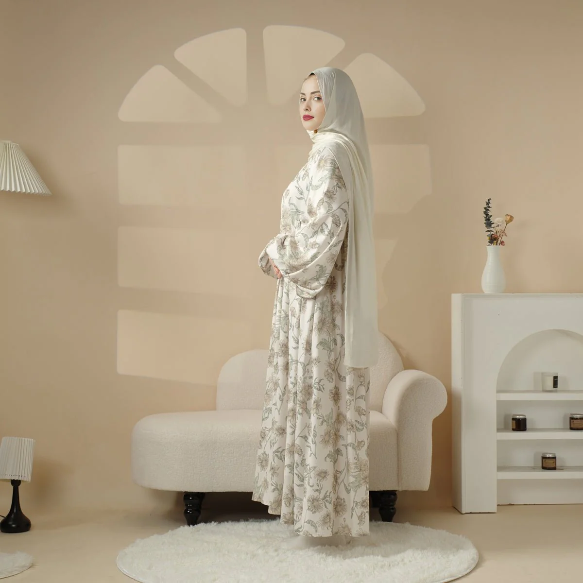 Printed Reversible Abaya (MA082) - Image 16