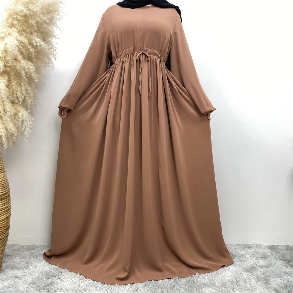 Versatile Stretchy Cuff Abaya (MA085) - Image 3