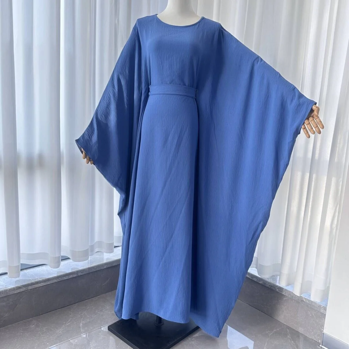 Crepe Batwing Loose Abaya 2-Piece Set (MA090) - Image 8