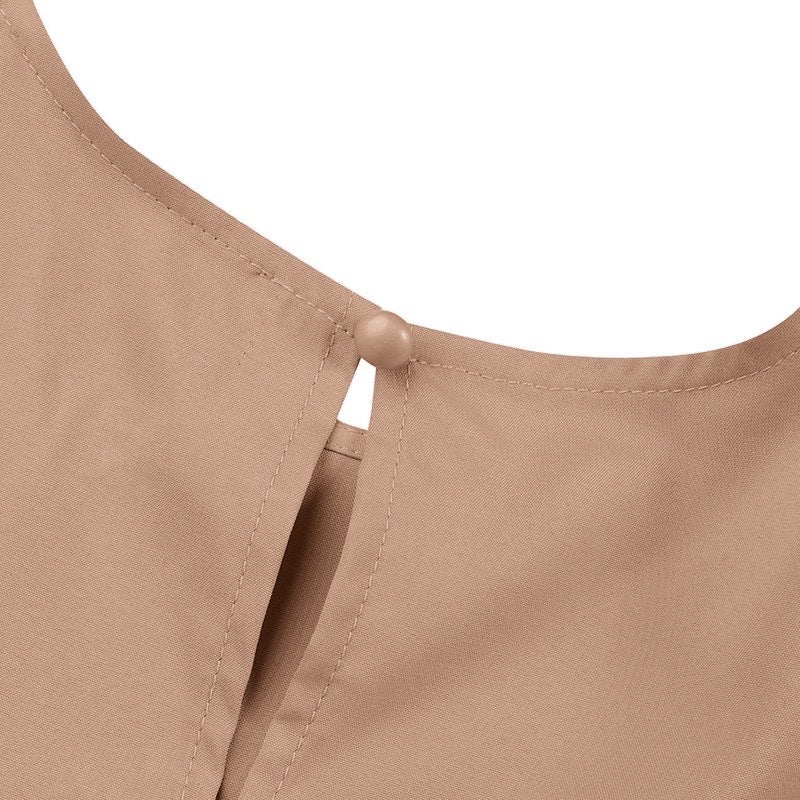 Solid Color Elegant Bubble Sleeve Abaya (MA092) - Image 7