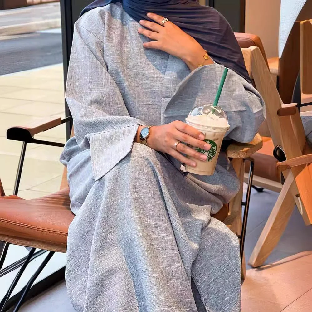Elegant Loose Abaya with Pockets (MA104) - Image 3