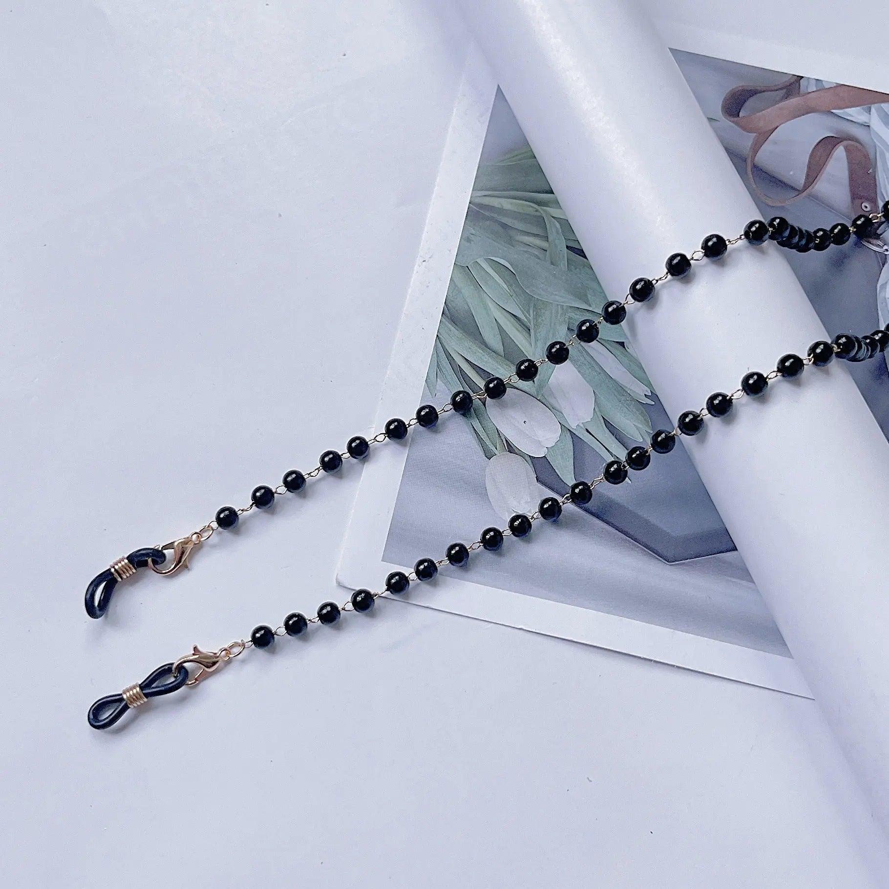 MAC006 Muslim hijab Mask Chain,Fashion Glasses Chain, pearl mask chain - Image 10