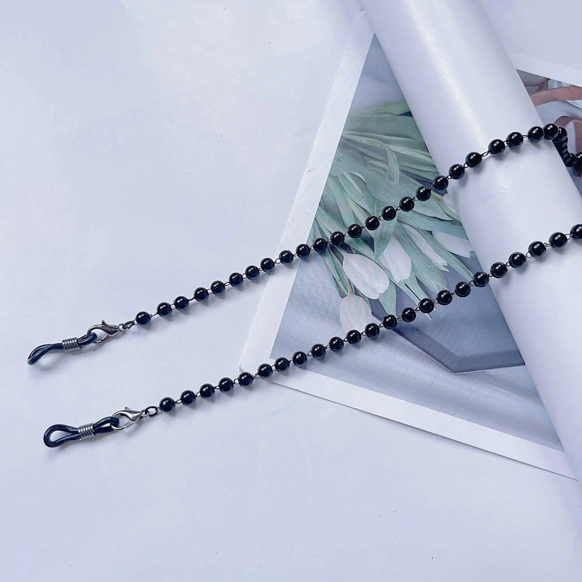 MAC006 Muslim hijab Mask Chain,Fashion Glasses Chain, pearl mask chain - Image 9