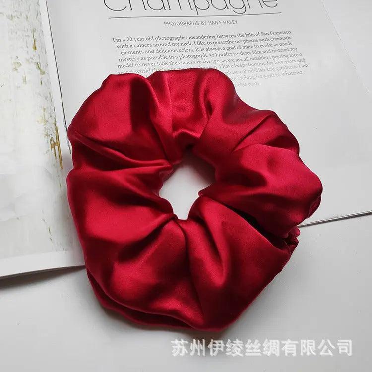 MAC010 hijab scrunchies, silk hair ribbon - Image 14