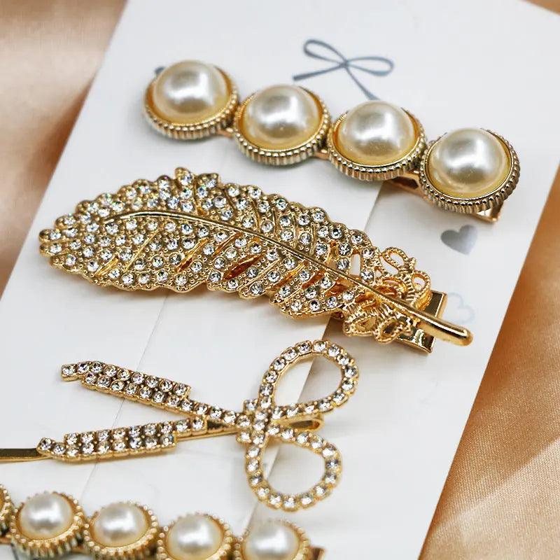 MAC015 Hijab Accessories, 6 Pcs Pearl Hairpin Set - Image 4