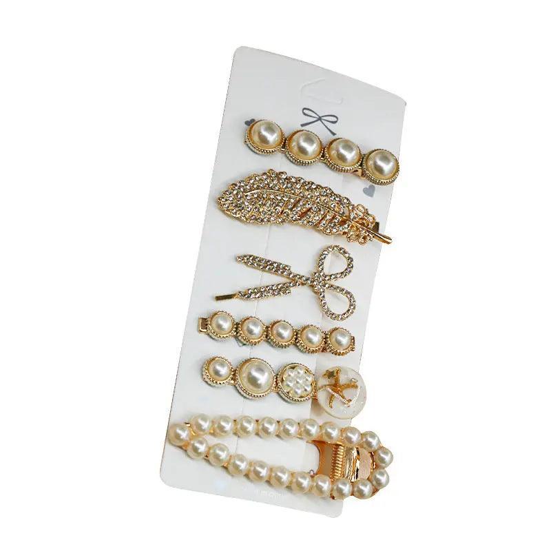 MAC015 Hijab Accessories, 6 Pcs Pearl Hairpin Set - Image 5