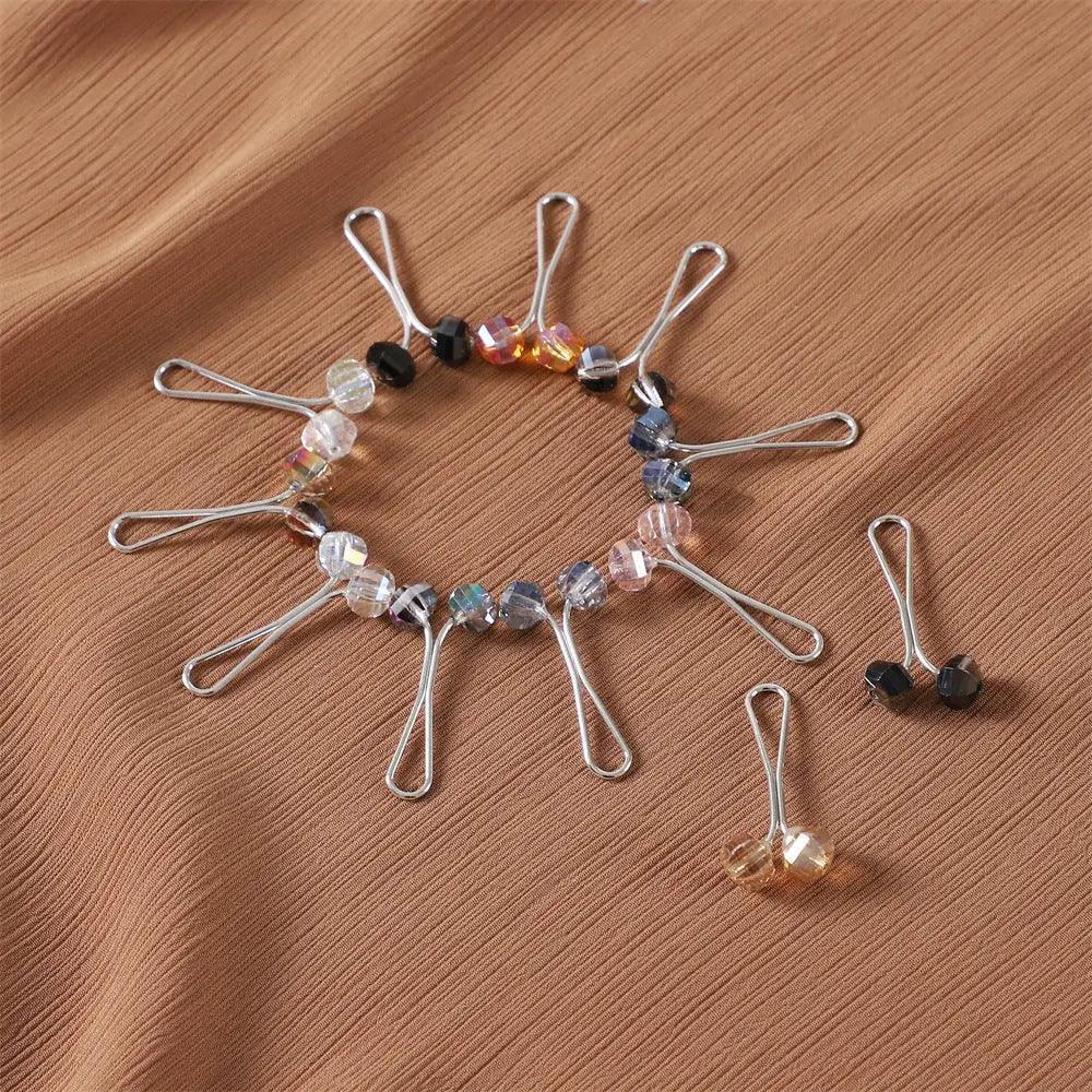 MAC019 Hijab Pin, U Shaped Brooch, 12 Pcs - Image 3