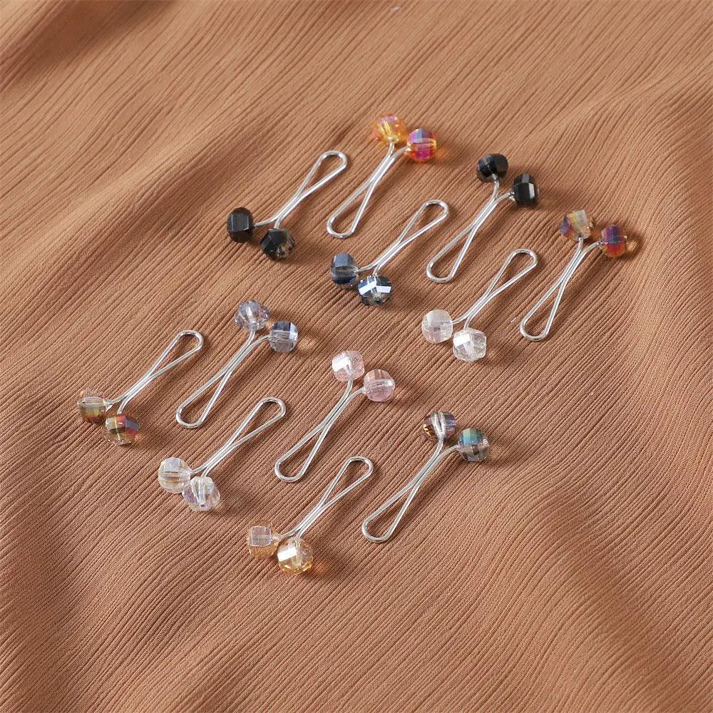 MAC019 Hijab Pin, U Shaped Brooch, 12 Pcs - Image 4