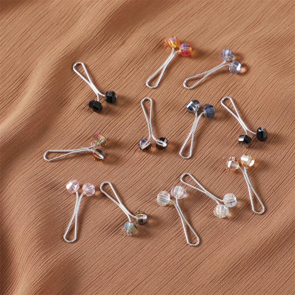 MAC019 Hijab Pin, U Shaped Brooch, 12 Pcs - Image 5