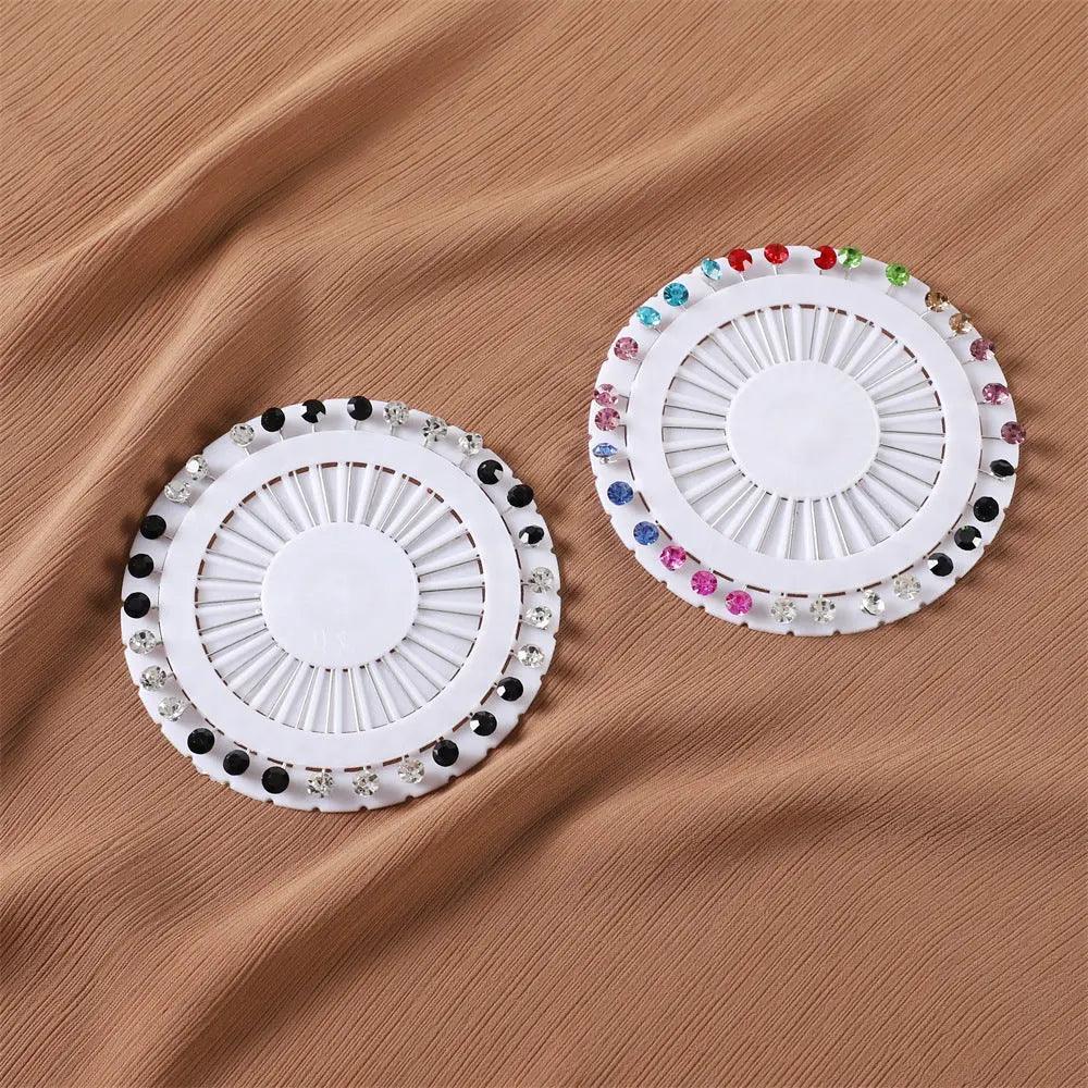 MAC020 Hijab Pin, 30pcs Colorful Crystal Hijab Pins - Image 6