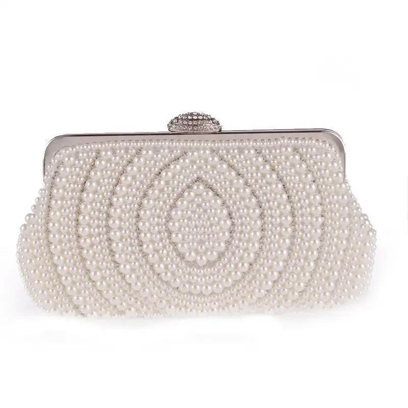 MAC023 Pearl beaded clutch bag - Image 5