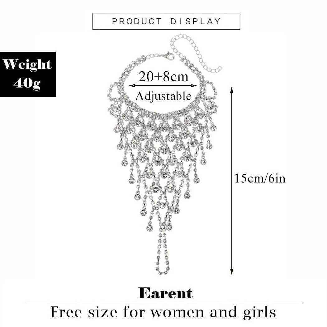 MAC029 Stunning Rhinestone Finger Bracelet - Image 3