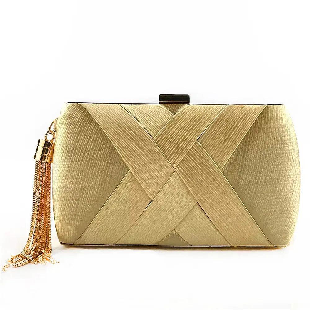 MAC032 Women's Silk Evening Bag with Elegant Tassel Pendant - Image 15
