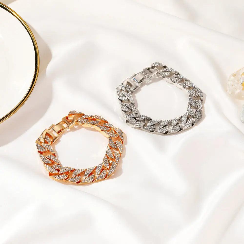 MAC036 wide flash diamond bracelet - Image 2