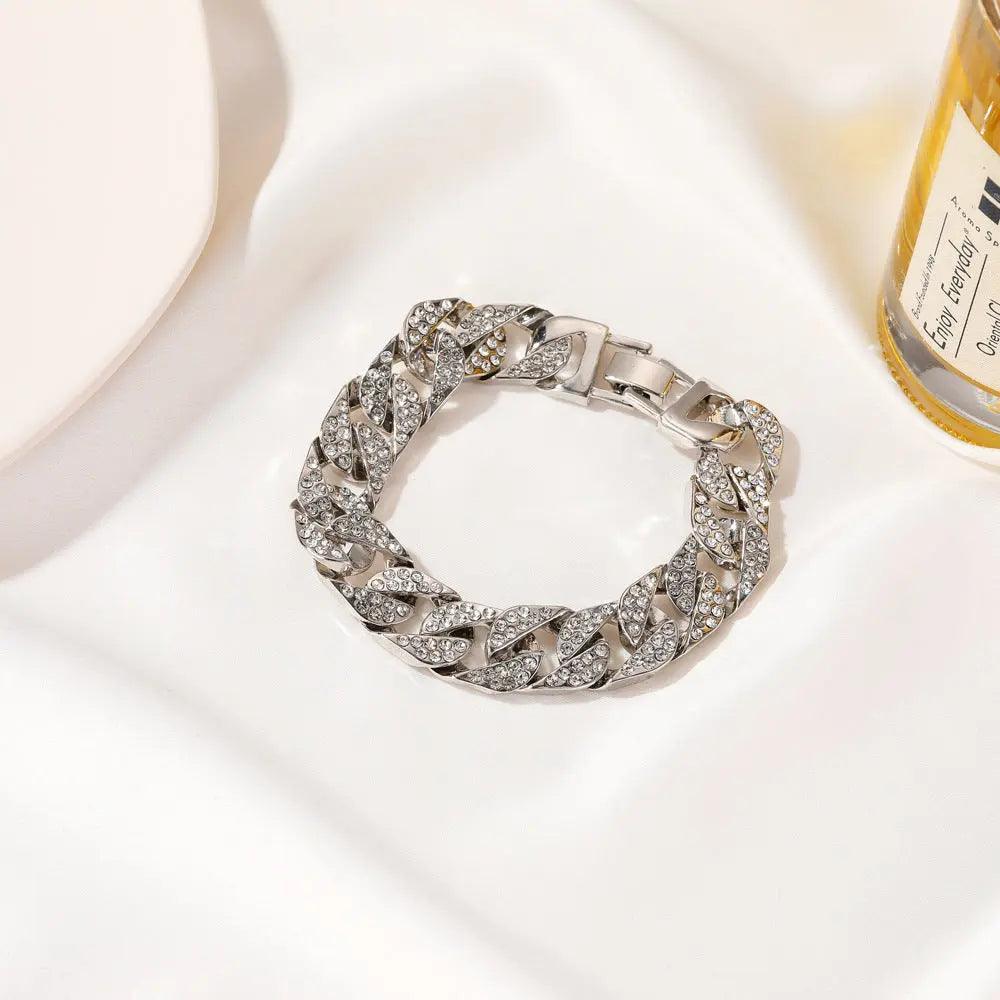 MAC036 wide flash diamond bracelet - Image 3