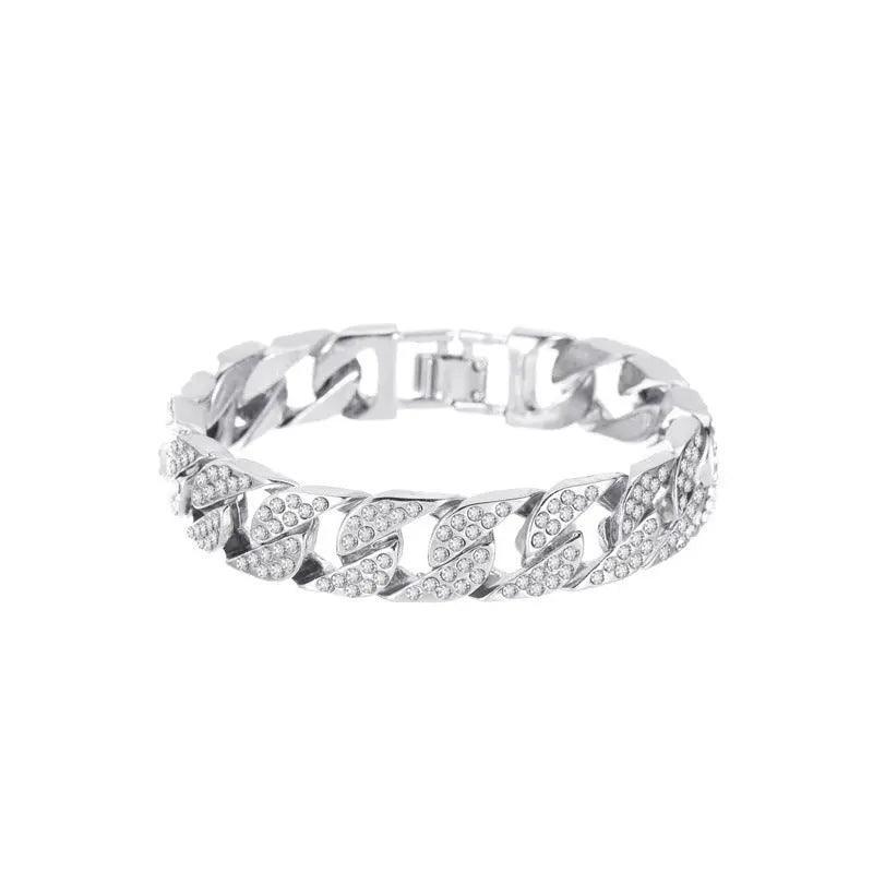 MAC036 wide flash diamond bracelet - Image 7