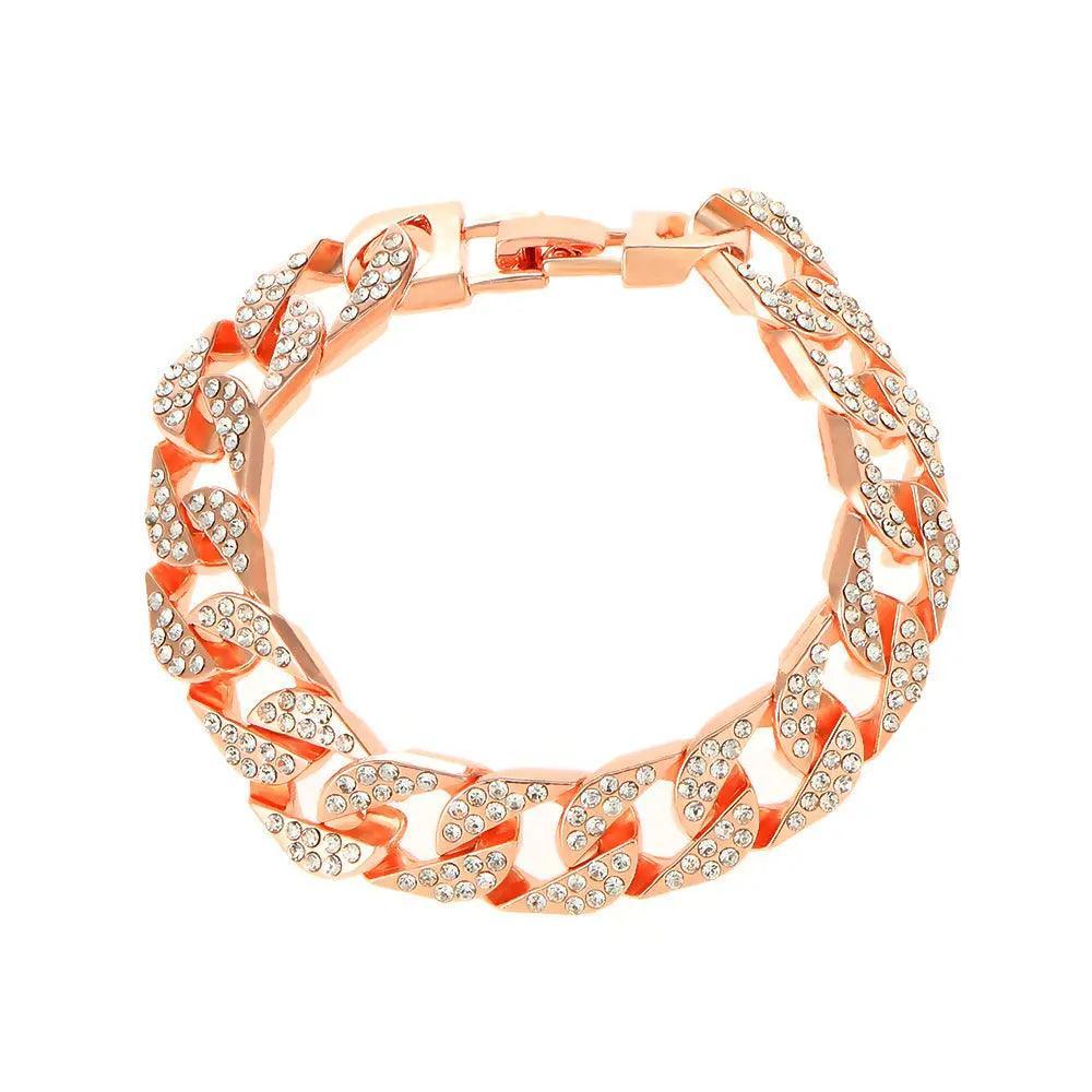 MAC036 wide flash diamond bracelet - Image 8