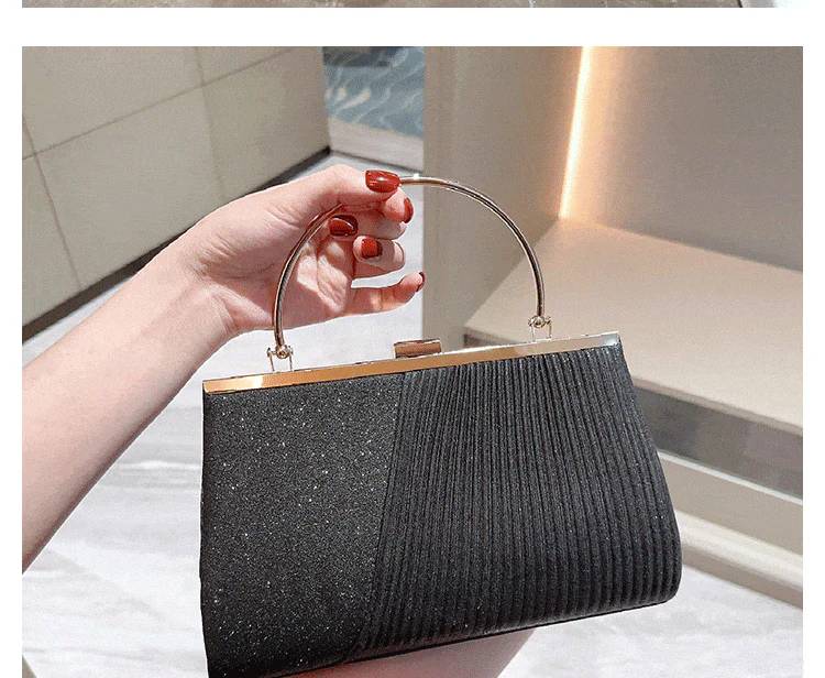 MAC040 Glitter Sequins Clutch Purses for Women - Image 4