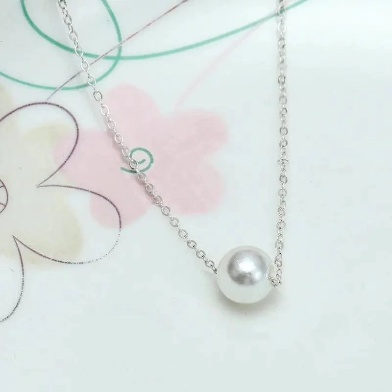 MAC042 freshwater pearl clavicle chain - Image 4