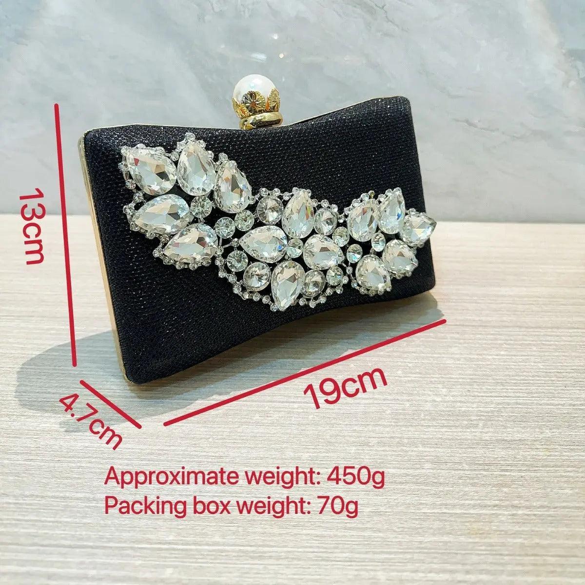 MAC059 Clutches Wedding Dinner Party Sparkling Handbags - Image 4