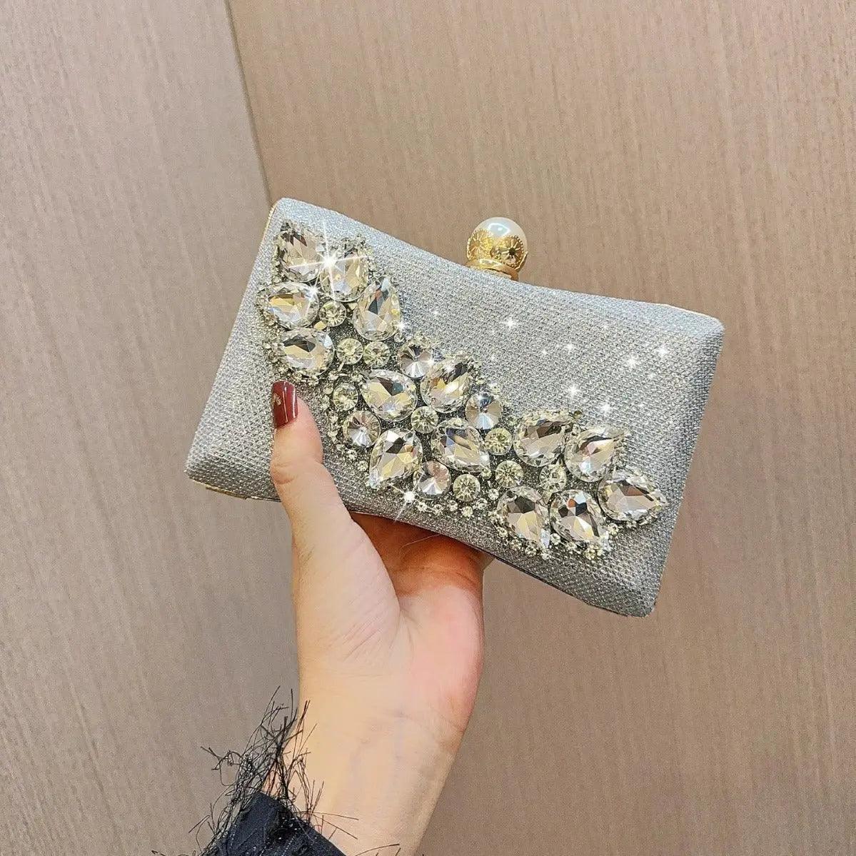 MAC059 Clutches Wedding Dinner Party Sparkling Handbags - Image 7