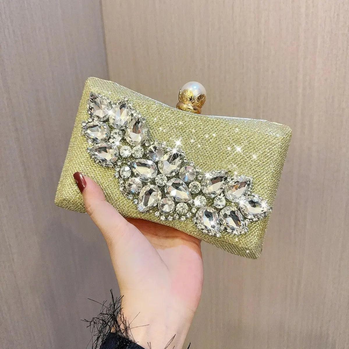 MAC059 Clutches Wedding Dinner Party Sparkling Handbags - Image 8